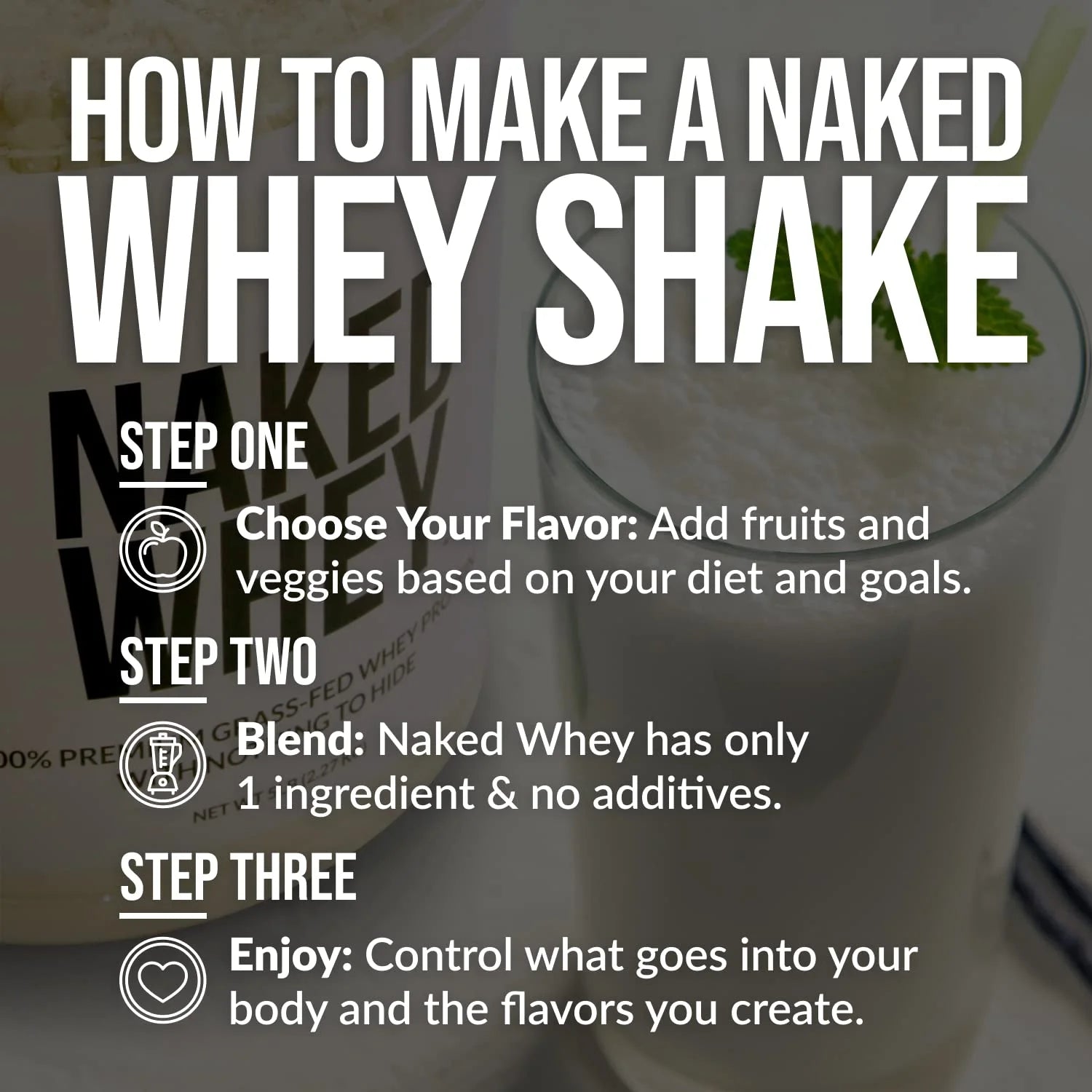 5LB Unflavored Grass Fed Whey Protein Powder Y883037