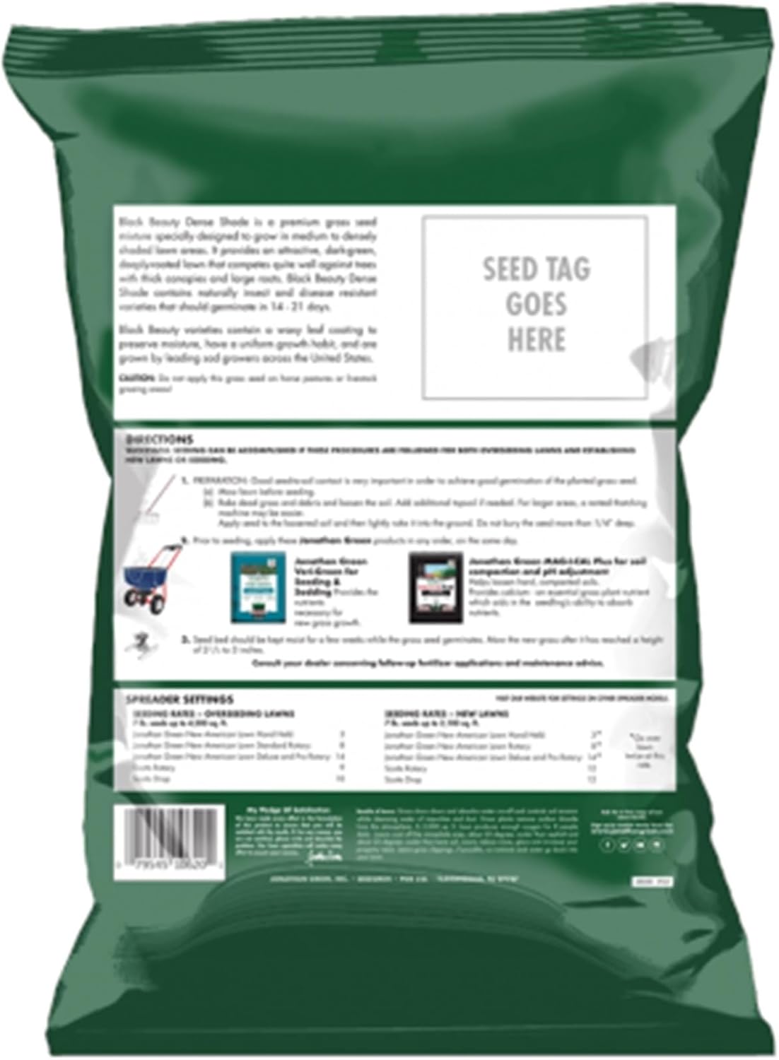 7 lb Dense Shade Grass Seed Mixture T3296