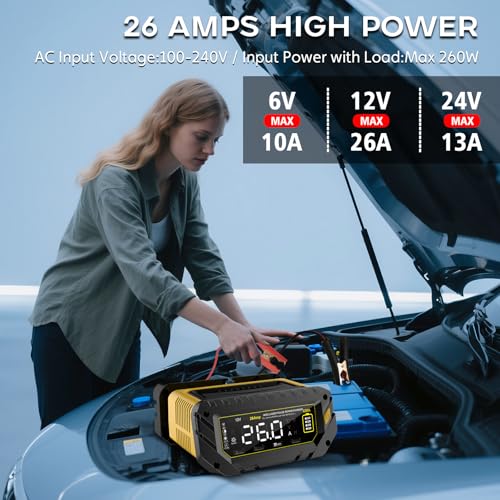 12V 24V 16-Amp Smart Battery Charger K84221