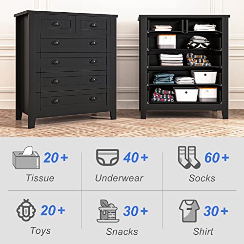 White 6 Drawer Wooden Dresser Z416756