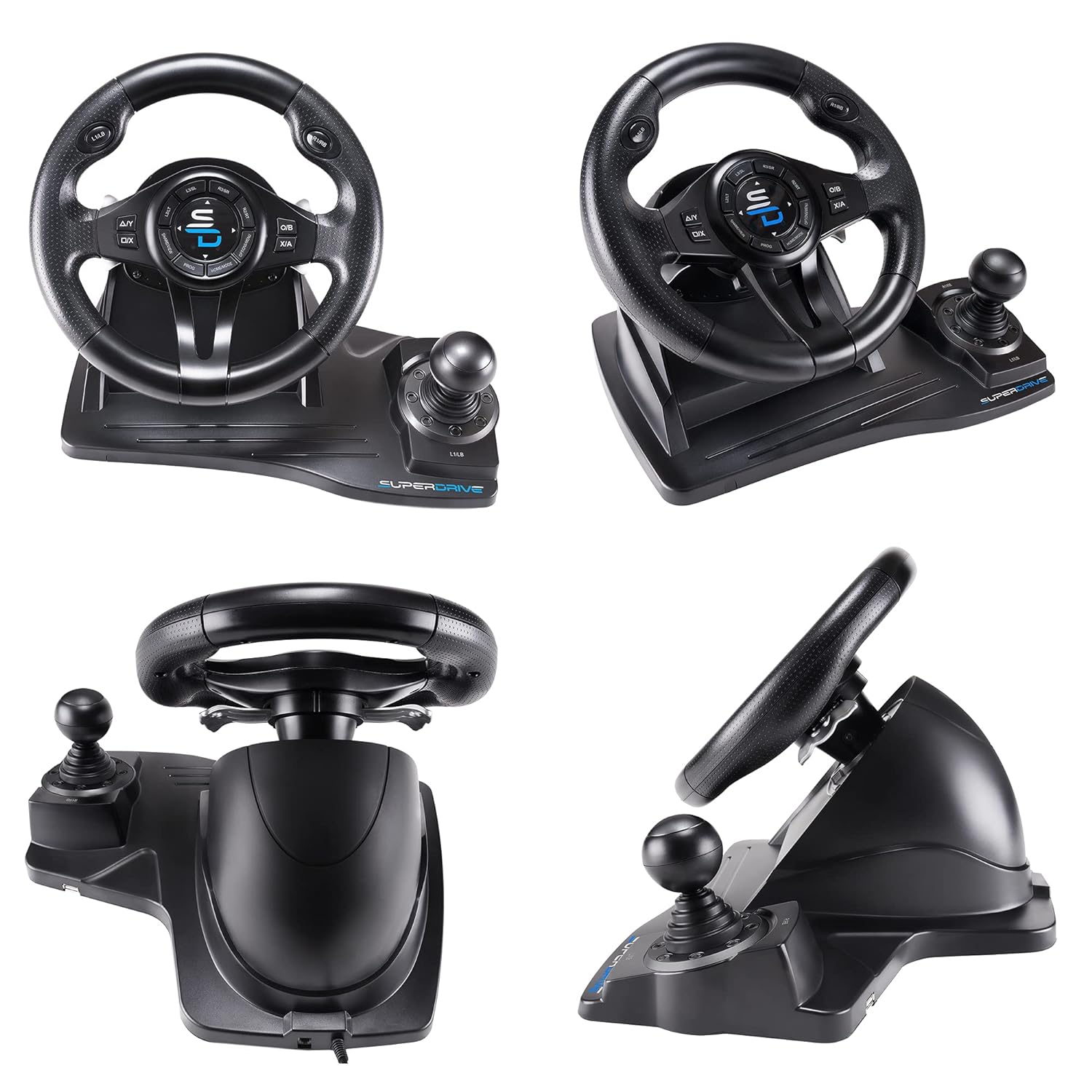 Steering Racing Wheel with Pedals, Paddles, Shifter and Vibration N72146
