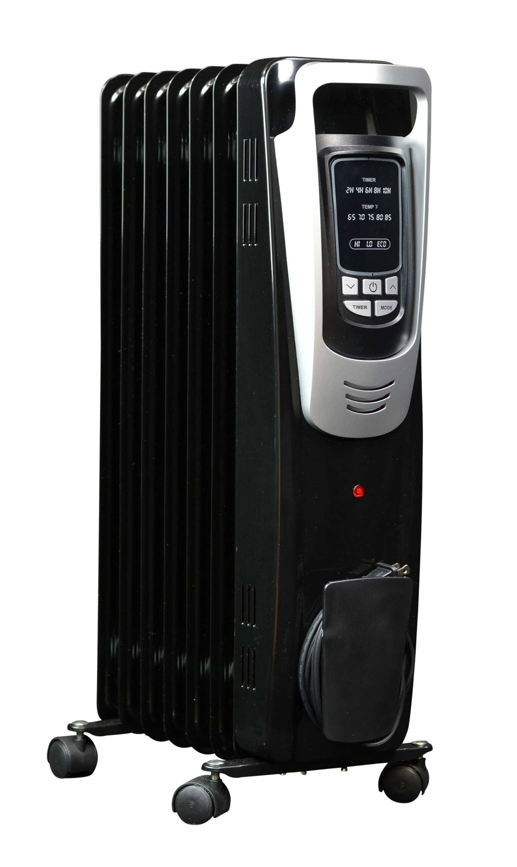 Black Electric Oil-Filled Radiator Heater U51358