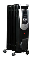 Black Electric Oil-Filled Radiator Heater U51358