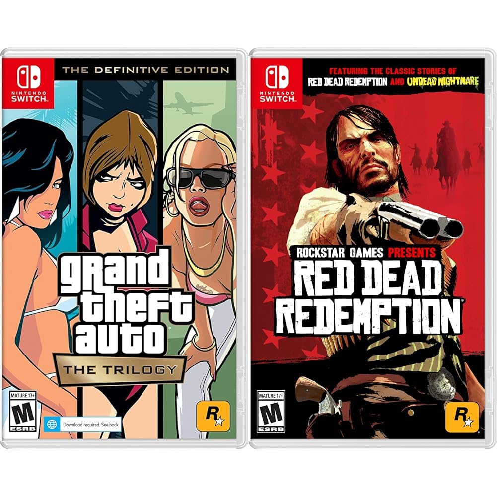 Grand Theft Auto: The Trilogy - Definitive Edition - Nintendo Switch and Red Dead Redemption - Complete Single Player Experiences X982