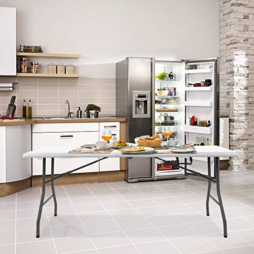 6FT Folding Camping Table with Carry Handle O350210