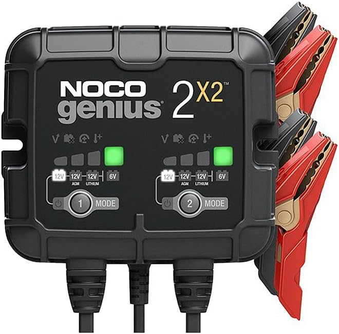 2-Bank 4-Amp Fully-Automatic Smart Battery Charger O383700