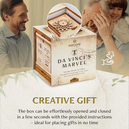 Wooden Puzzle Box with Hidden Compartments J318