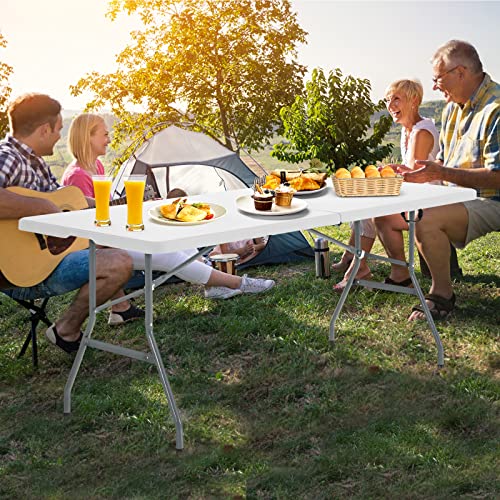 6FT Folding Camping Table with Carry Handle O350210