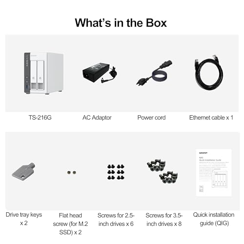 2-Bay 2.5GbE Desktop NAS with 4GB DDR4 RAM I7476