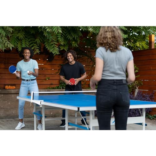 All Weather Aluminum Outdoor Table Tennis Table with Net & Post L30816
