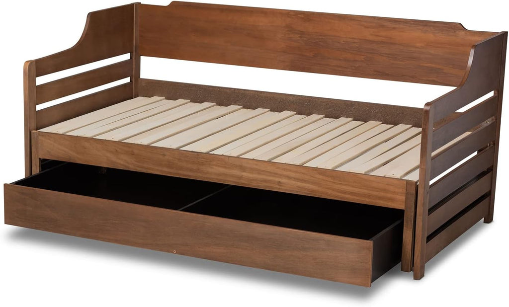 Walnut Expandable Twin Size to King Size Daybed O76444