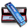 Diatonic Harmonica Key of C 10 Holes 20 Tones Silver grey T63998