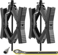 Heavy Duty RV Camper Wheel Tire Chock 2 Sets with Crank Handle V858