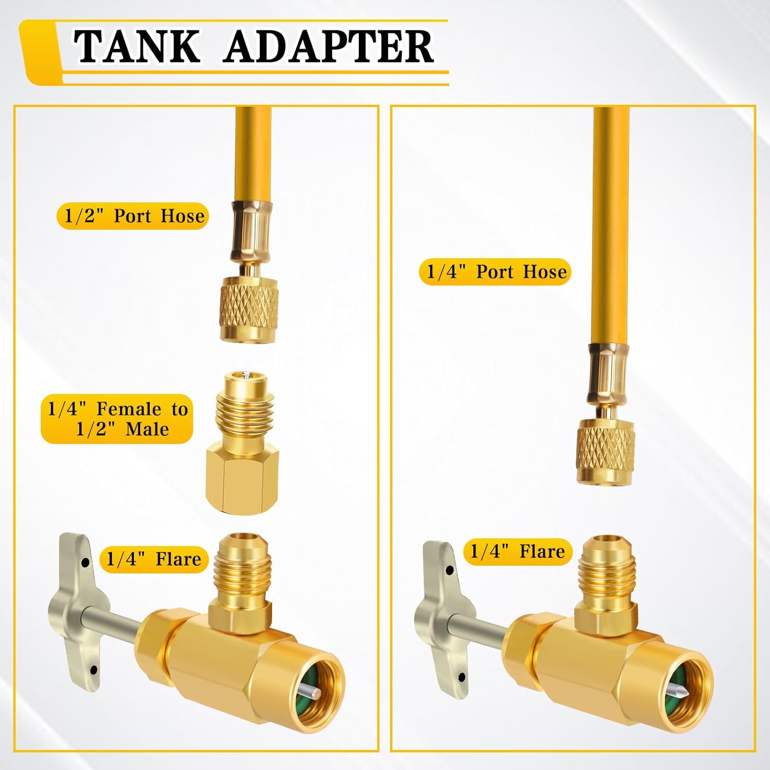 R1234YF Refrigerant Dispenser Set with Valve Core Removal Tool H558940