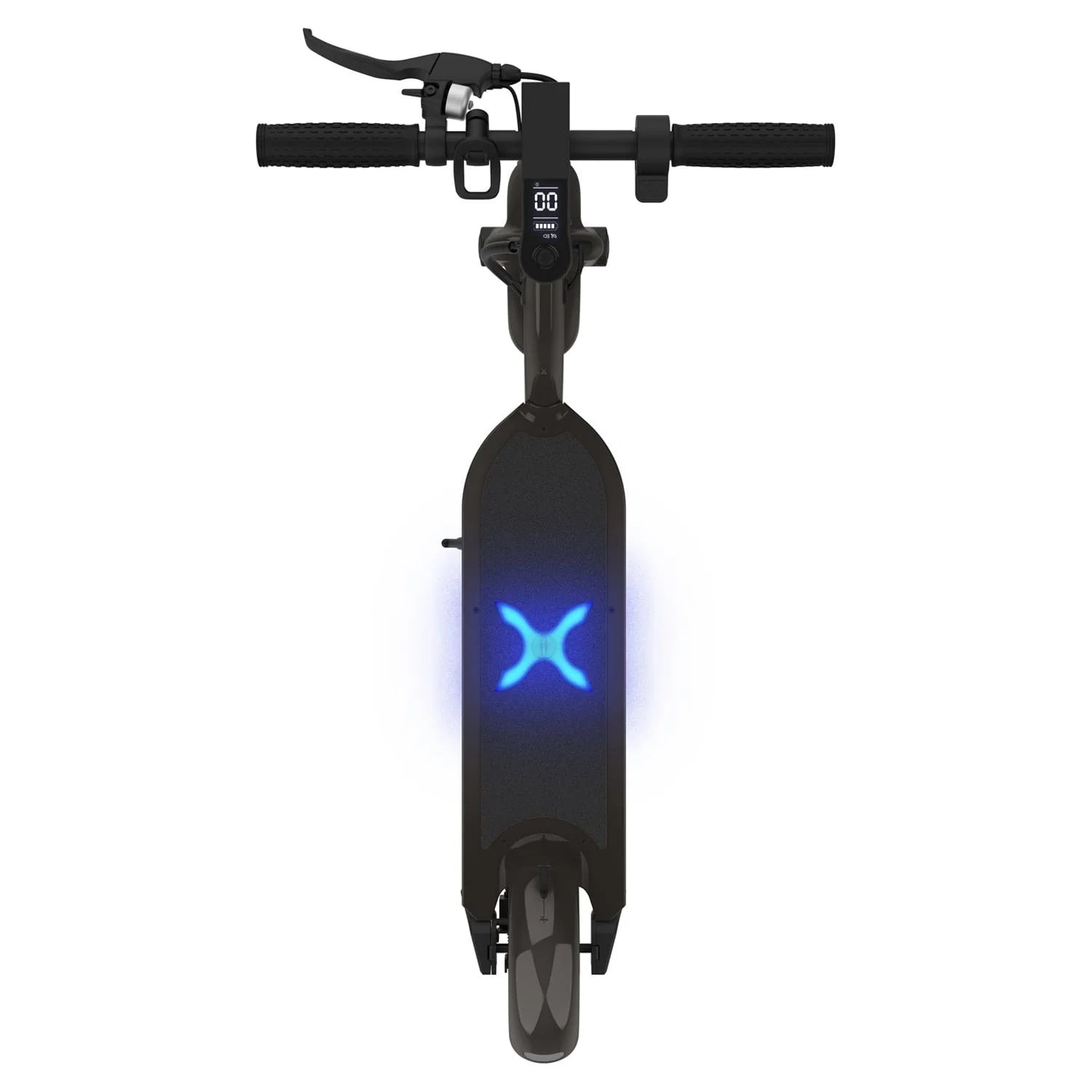 Black Electric Scooter, 18 mph, 264 lb Max Weight Y4400