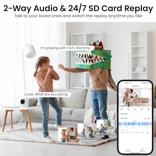 2K Color Night Vision Indoor/Outdoor Security Camera Y5286