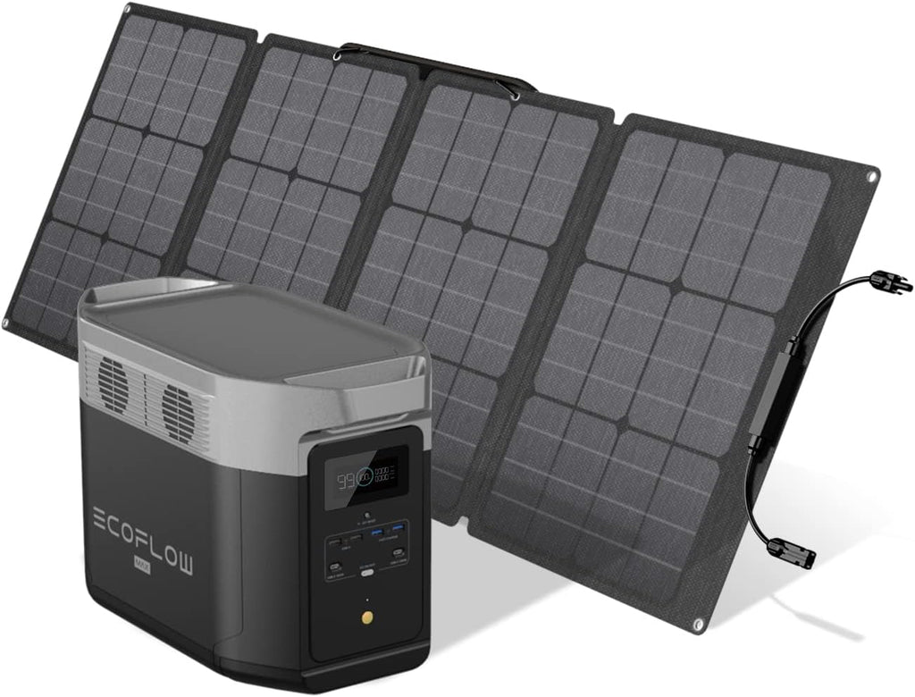 Portable Power Station, 1612Wh Expandable Capacity with 6 AC Outlets, Solar Generator A801