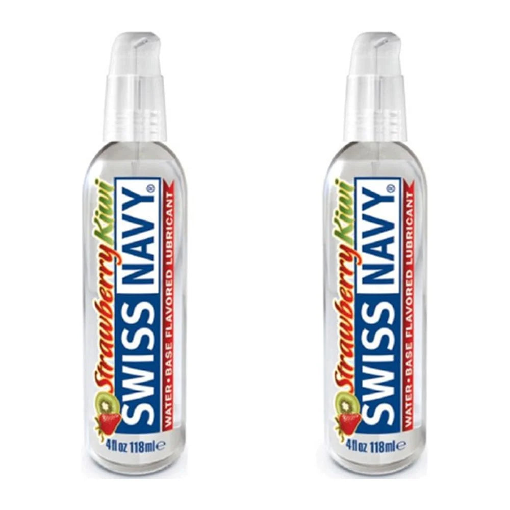Strawberry-Kiwi Flavored Water-Based Lubricant 4oz - 2 Pack C68381