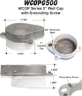 5 Watertight Sanitary Aluminum ABS Well Cap L771