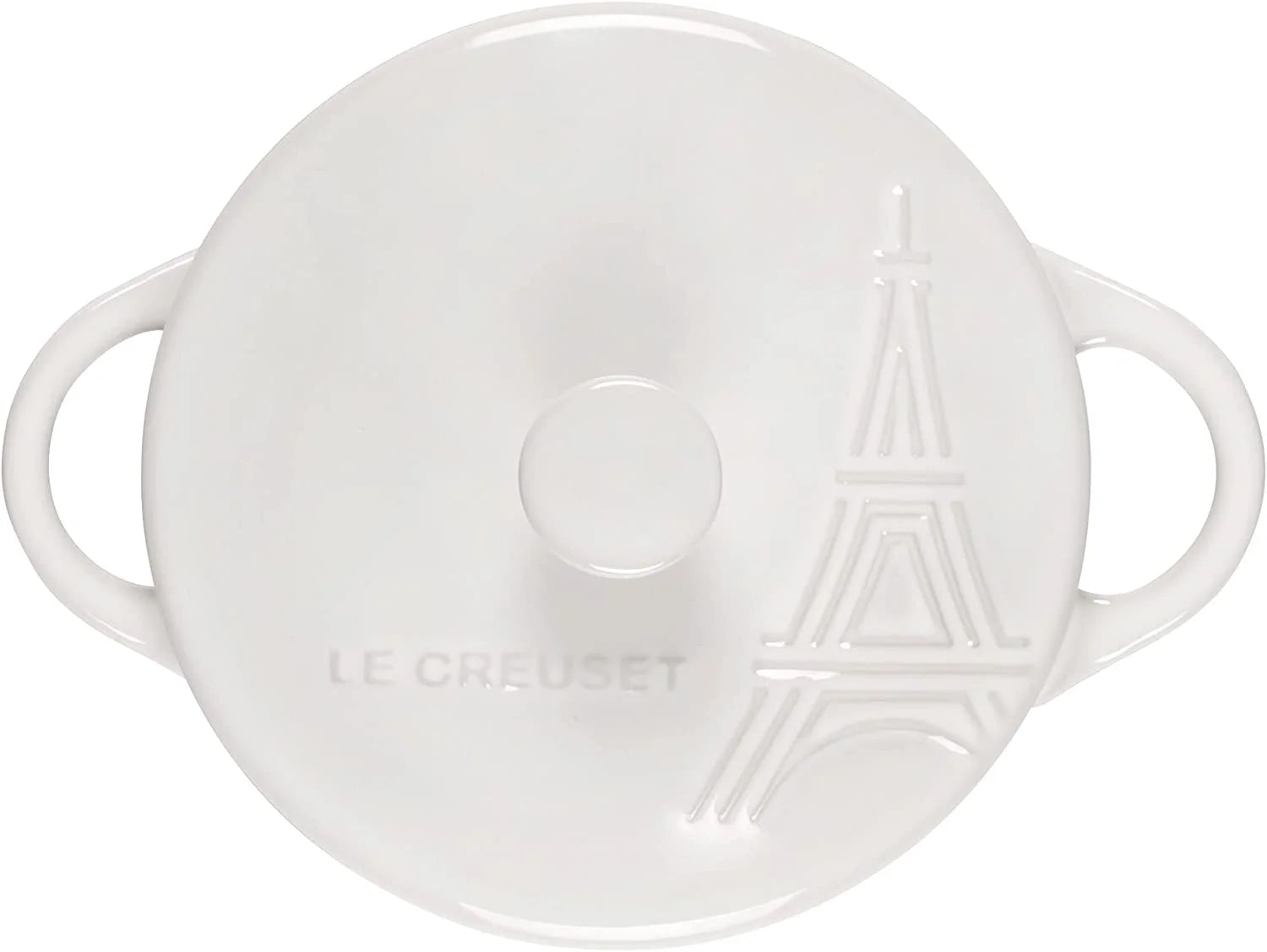 White 8 Ounce Stoneware Mini Round Cocotte B160609