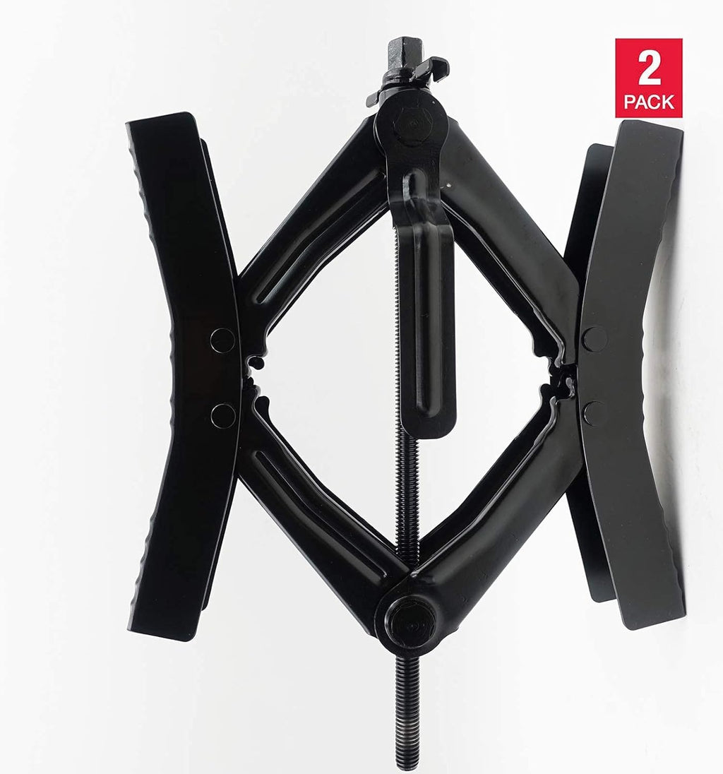Heavy Duty RV Camper Wheel Tire Chock 2 Sets with Crank Handle V858