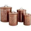1.5 qt. Antique Copper Canister U4182
