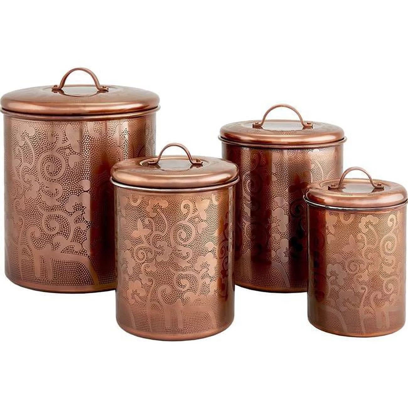 1.5 qt. Antique Copper Canister U4182