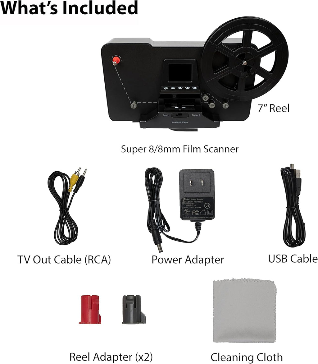 Super 8/8mm Film Scanner with 2.3 Screen V317811
