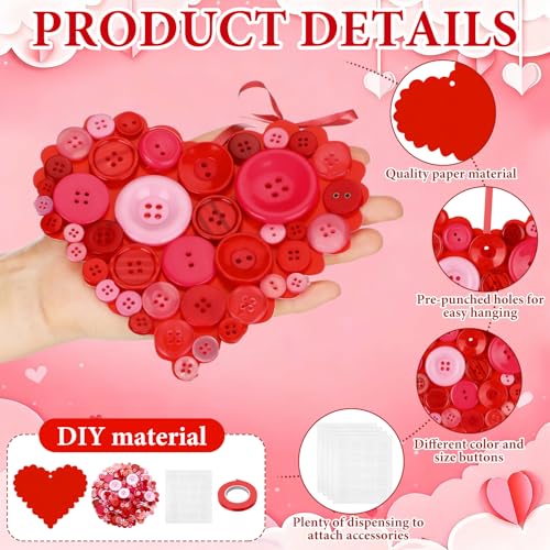 12 Sets Button Christmas Tree Craft Kits Green Q406