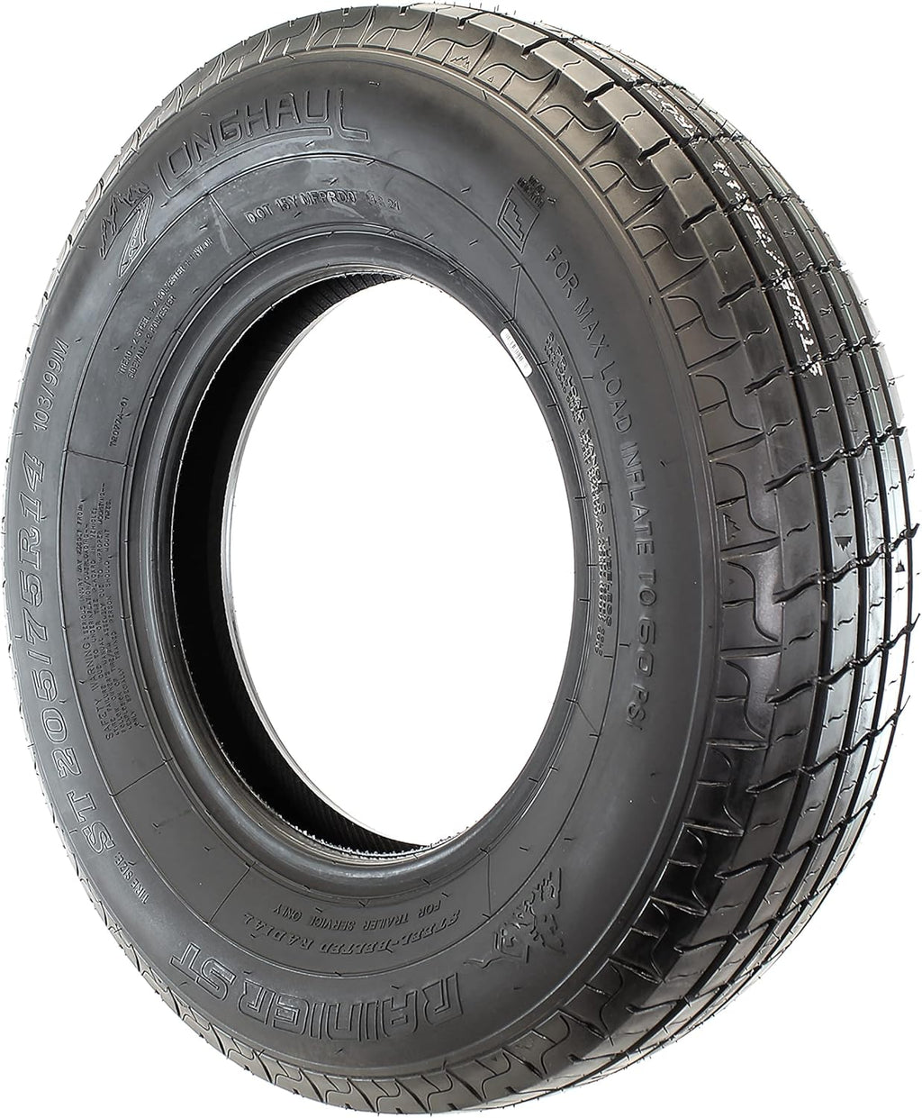 ST205/75R14 Steel Belted Radial Trailer Tire Load Range C 1760# 205/75 R 14 L478025