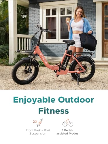 Electric Bike 20'' Fat Tire 52V 13Ah 7 Speed Dual Suspension D2940