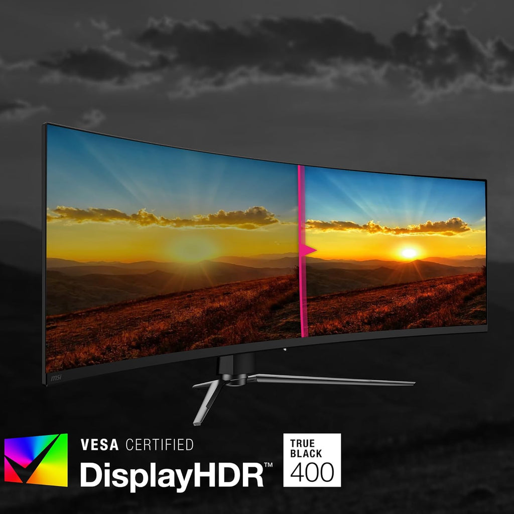 49 Curved OLED Gaming Monitor, 5120 x 1440, 144Hz, True Black HDR 400 S57435
