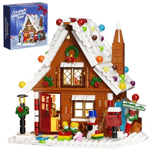 Christmas Gingerbread House Building Kit with LED Lights Q3863