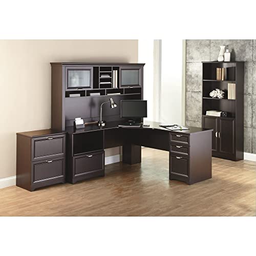 Espresso L-Shaped Corner Desk N9069
