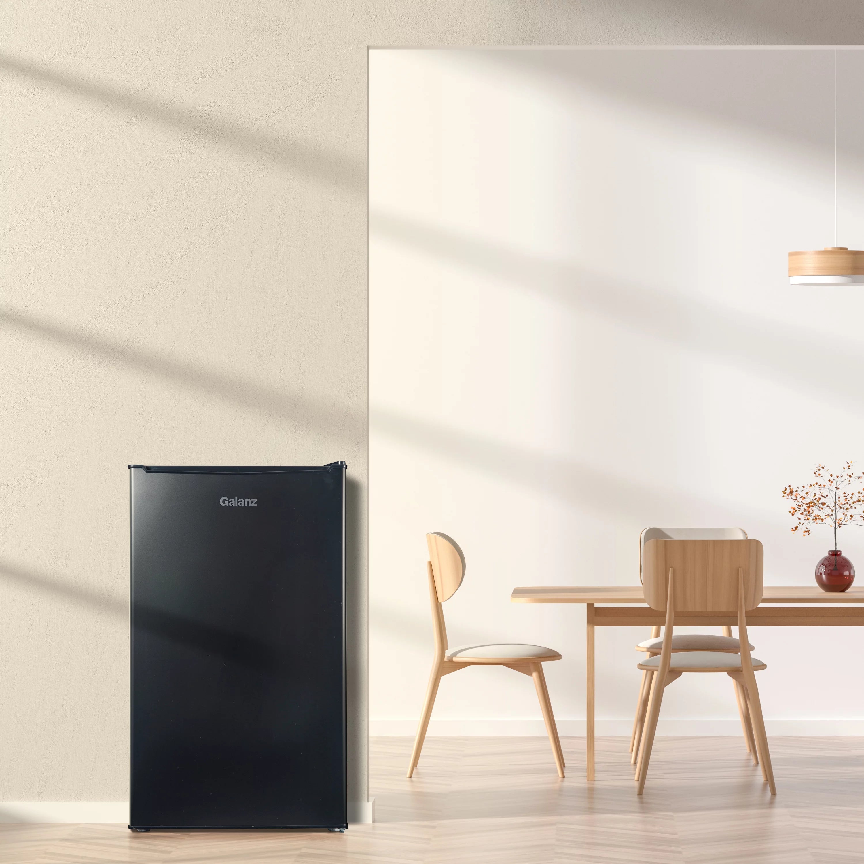 Black 3.3 Cu ft Single Door Mini Fridge Y2037