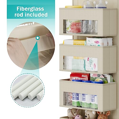 4-Shelf Grey Door Hanging Organizer C57668