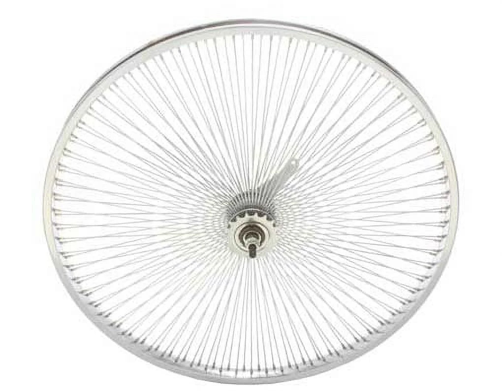 26" 144 Spoke Coaster Wheel 14G Chrome Bicycle Wheel H25471