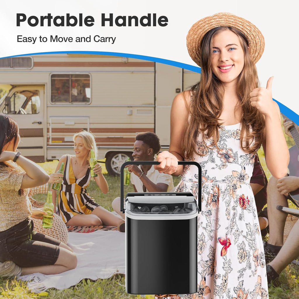 Black Countertop Ice Maker N877