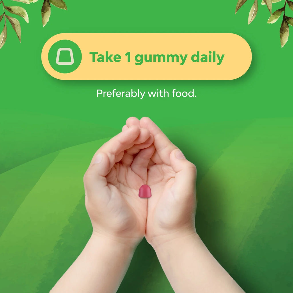 Organic Kids Immune Support Gummies - Vegan Organic Vitamin D Gummies with Vitamin C and Zinc - Gluten Free & Non GMO (120 Servings) R956910