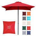 4.9 ft Patio Umbrella with 4 Reinforced Ribs Q7933