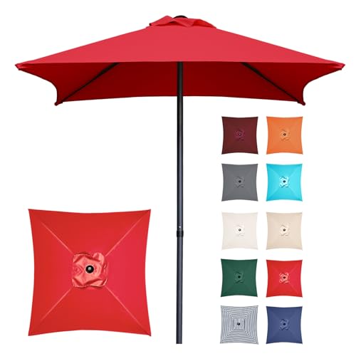 4.9 ft Patio Umbrella with 4 Reinforced Ribs Q7933