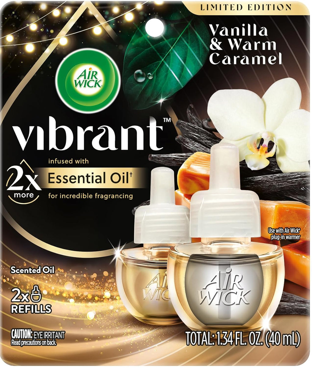 Cozy Vanilla & Caramel Scented Oil Refill, 2 ct N53966