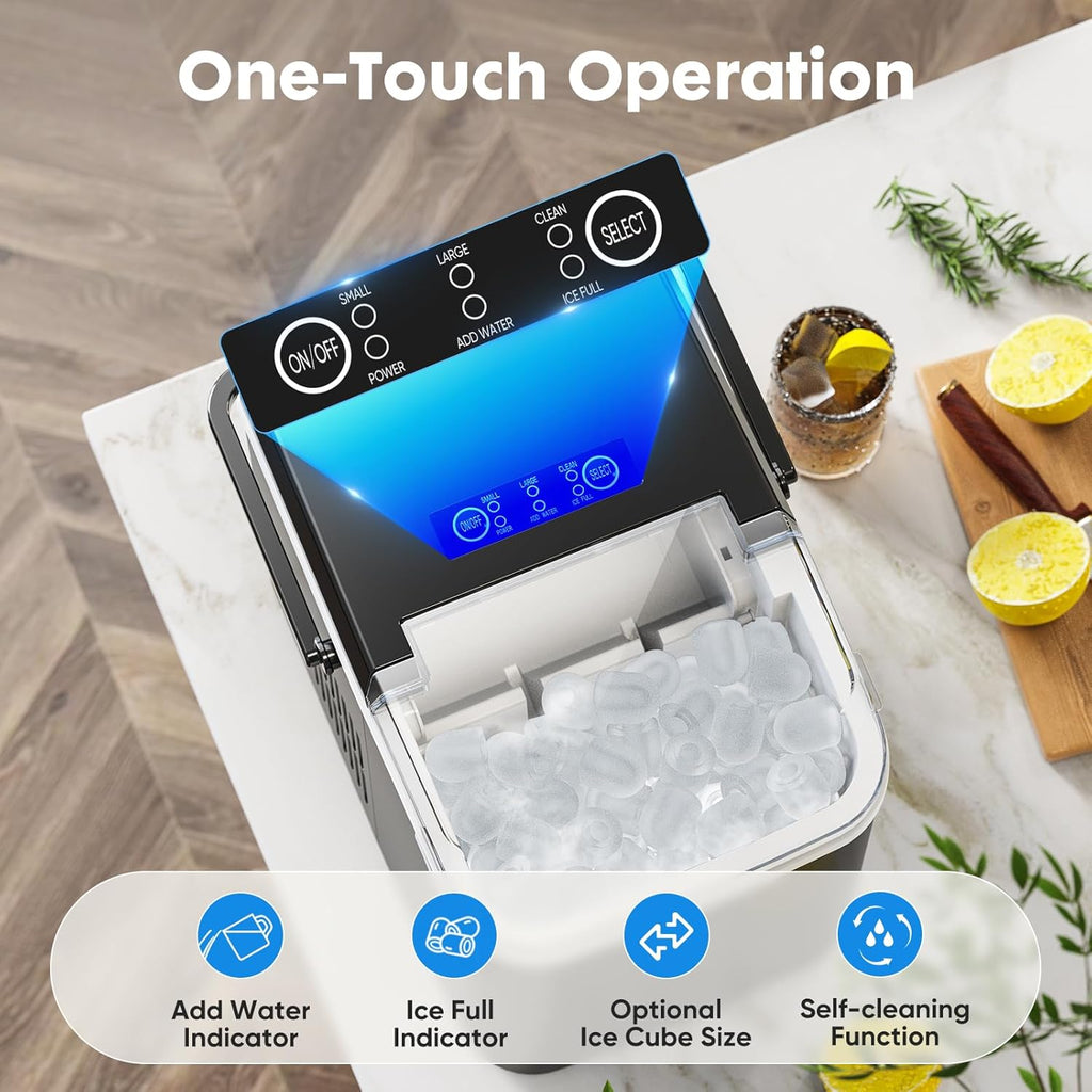 Black Countertop Ice Maker N877