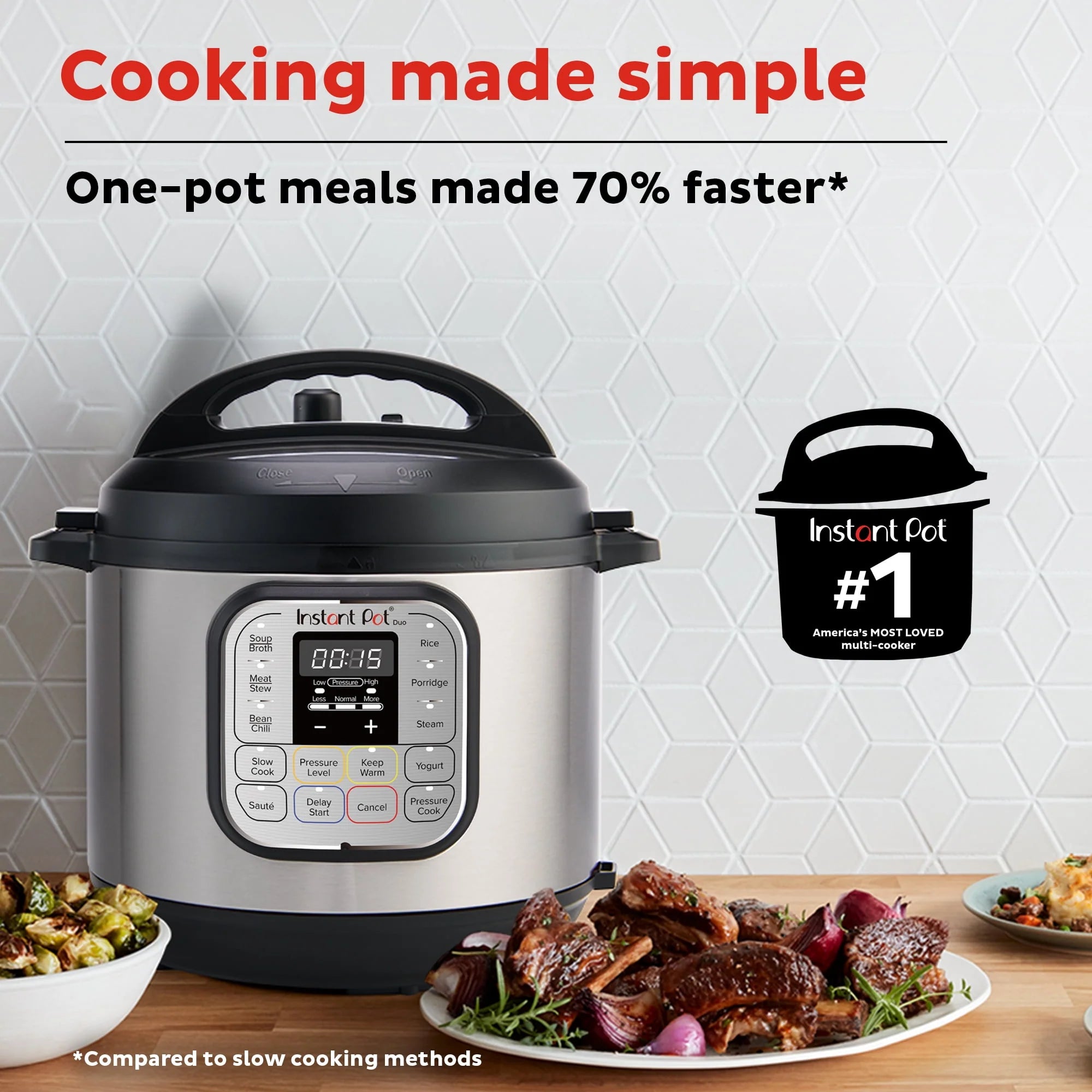 3-Quart Electric Pressure Cooker Q102423