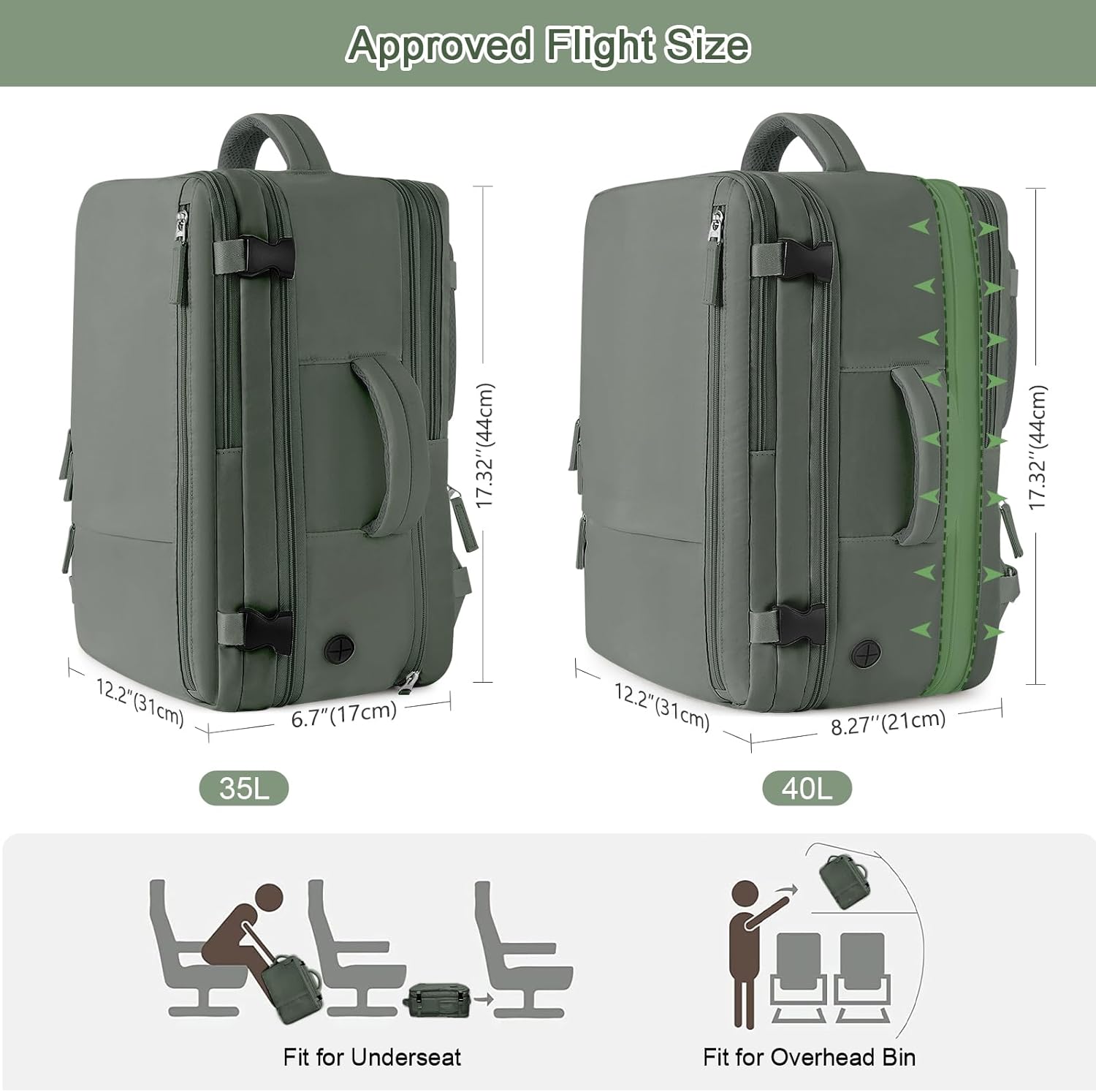 40L Waterproof Laptop Backpack M836