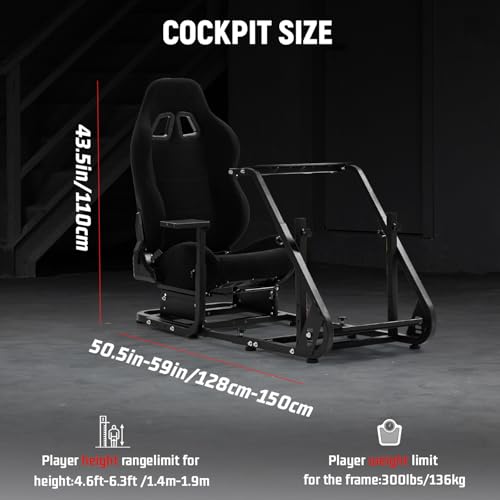 Racing Simulator Cockpit with Seat H4273
