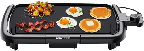 Nonstick Electric Griddle with Temperature Control S203