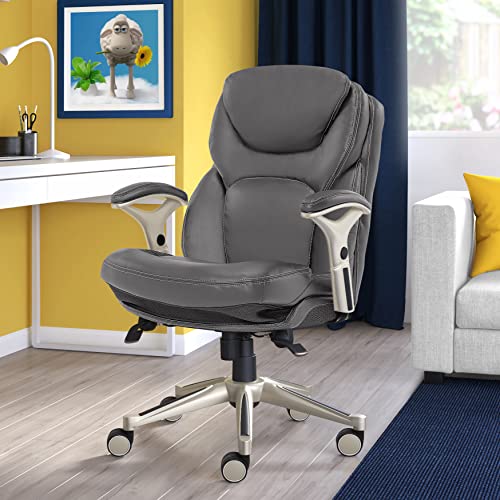 Opportunity Gray Bonded Leather Executive Office Chair O865