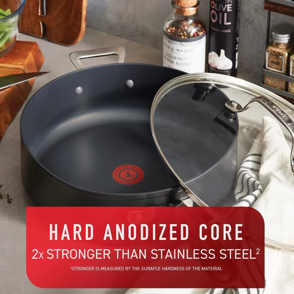 5qt Black Hard Anodized Non-Stick Jumbo Cooker S3241