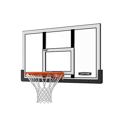 48 in. Shatter Proof Backboard Rim Combo Orange White U172044